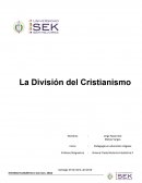 División del cristianismo