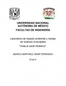 Laboratorio de impacto ambiental y manejo de residuos municipales “Visita al Jardín Botánico”