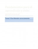 Escribiendo correctamente.