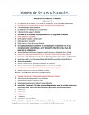 Manejo de recursos naturales preguntas tipo reactivo