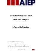 Tema: Informe de practica.