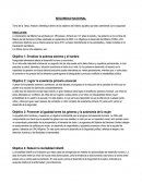 Tema de la Tarea, Analice e identifique dentro de los objetivos del milenio aquellos que sean pertinentes con la seguridad