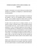 El efecto del salario minimo