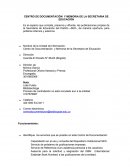 CENTRO DE DOCUMENTACIÓN Y MEMORIA DE LA SECRETARIA DE EDUCACIÓN