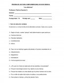 PRUEBA DE LECTURA COMPLEMENTARIA OCTAVO BÁSICO.