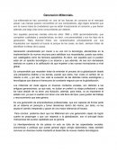 Generación Millennials.