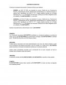 Modelo contrato de mutuo