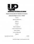 Reporte Estancia industrial realizada en la empresa: Lácteos de Chiapas s.a. de c.v. “Pradel”