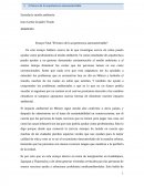 Ensayo Final “El futuro de la arquitectura autosustentable”.