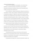 Códigos de ética profesionales (Ensayo)