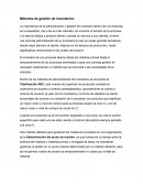 Métodos de gestión de inventarios: