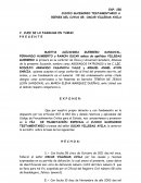 Testamento sucesorio