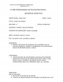 Secuencia plantas nivel inicial