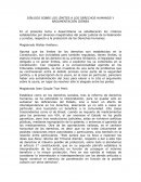 DIÁLOGO SOBRE LOS LÍMITES A LOS DERECHOS HUMANOS Y ARGUMENTACIÓN IDÓNEA