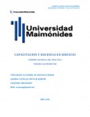 Capacitación y docencia 1 trabajo.