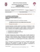 Informe ejecutivo de las alternativas de solución.