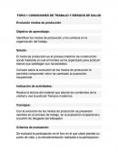 FORO DE CONDICIONES DE TRABAJO Y RIESGOS DE SALUD.
