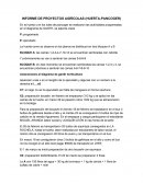 INFORME DE PROYECTOS AGRÍCOLAS (HUERTA-PANCOGER)