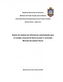 Diseño de sistema de información automatizado para el consejo comunal de Zumurucuare V, municipio Miranda del estado Falcón