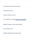TITULO O NOMBRE DE LA ACTIVIDAD:” INVESTIGACION DE FIDEICOMISOS PARA GASTOS CATASTROFICOS”