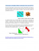 .Estructura cristalina cúbica centrada en las caras (FCC)