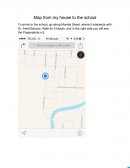 Map from my house to the school