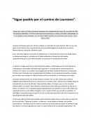 Sigue pueblo por el camino de Laureano