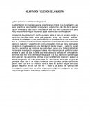 Delimitación y elección de la muestra según sampieri