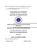 Modelo de gestión para las empresas familiares mexicanas
