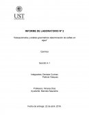 “Estequiometria y análisis gravimétrico determinación de sulfato en agua”