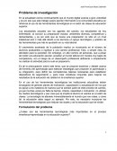 Problema de investigación.
