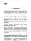 LA AUTEDETERMINACION