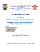 EJERCICIO DE DIAGNÓSTICO PARA LA PRÁCTICA DE SOLUCIÓN DE PROBLEMAS.