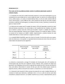 PROBLEMAS PROGRAMACION LINEAL. Página 1