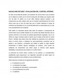 NAGAS 3050 ESTUDIO Y EVALUACIÓN DEL CONTROL INTERNO
