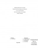 Caracterisricas de la economia de venezuela