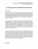 EL PROCESO DE TOMA DE DECISIONES DEL CONSUMIDOR.