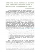 POTENCIALES EVOCADOS COMO MARCADORES NEUROFISIOLÓGICOS DE LA PERCEPCIÓN Y EL RECONOCIMIENTO DE CARAS