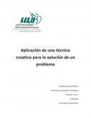Aplicación de una técnica creativa para la solución de un problema