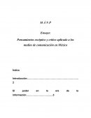 Pensamiento Crítico aplicado a los medios de comunicación en México