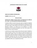ANÁLISIS DEL POSIBLE CHOQUE ENTRE LOS PRINCIPIOS DEL DERECHO DE LA OMC Y LOS TRATADOS DE INTEGRACIÓN REGIONAL.