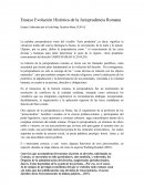 Ensayo Evolución Histórica de la Jurisprudencia Romana