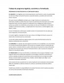 Trabajo de programas legalista, económico y formalizado.