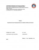 Importancia de las Compensaciones en la Gestión del Recurso Humano