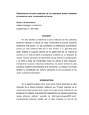 Determinación del peso molecular de un compuesto químico mediante el método de vapor condensable de Dumas