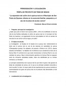 PERIODIZACIÓN Y LOCALIZACIÓN PERFIL DE PROYECTO DE TESIS DE GRADO
