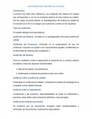 AUDITORÍAS DEL SISTEMA DE CALIDAD