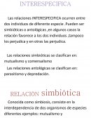 RELACIONES INTERESPECIFICA