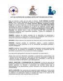 ACTA DE COOPERACIÓN ACADÉMICA ENTRE INSTITUCIONES EDUCATIVAS
