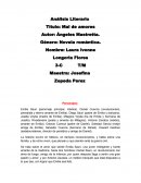 Título: Mal de amores